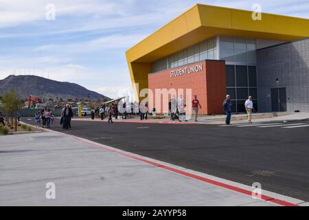 Henderson, United States. 17th Feb, 2020. Voters leave an Early Vote Town Hall hosted by Elizabeth Warren on February 17, 2020 in Henderson, Nevada. Credit: The Photo Access/Alamy Live News Stock Photo