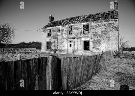 Old farm buildings, Wynyard, Teesside Stock Photo