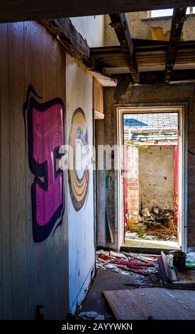 Old farm buildings, Wynyard, Teesside Stock Photo