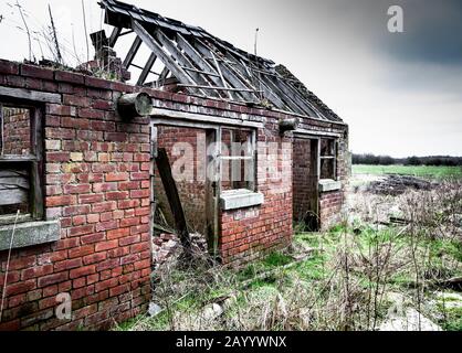 Old farm buildings, Wynyard, Teesside Stock Photo