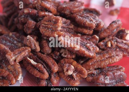 Close up of raw walnut nut on table  Stock Photo