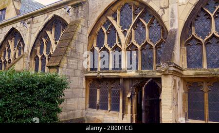 Famous Gloucester Cathedral in England Stock Photo