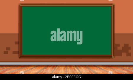 Chalkboard on the brick wall illustration Stock Vector