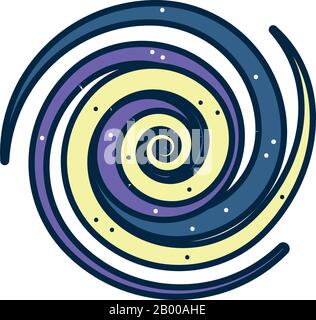 Black hole pixel perfect light blue icon. Gravity well. Deep space. Cosmic  mystery. Scientific discovery. RGB color sign. Simple design. Web symbol.  Contour line. Flat illustration. Isolated object 32057543 Vector Art at