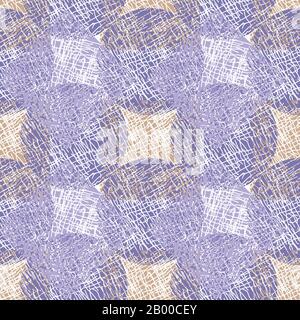 textured dots and squares seamless vector pattern in pastel colors Stock Vector