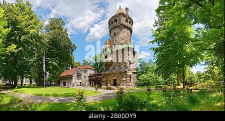 Landsberg am Lech historical building Mutterturm, Landsberg am Lech, Bavaria, Germany Stock Photo