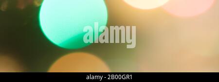 Colourful festive multi-colored circles . Defocused abstract multicolored bokeh lights background Stock Photo