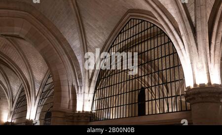 Hall of the Guards, Conciergerie, Paris, France Stock Photo