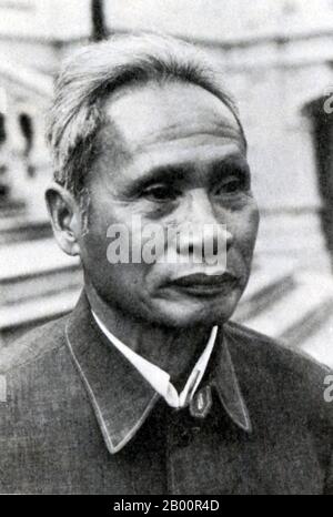 Vietnam: Pham Van Dong (1906-2000) Prime Minister of North Vietnam from 1955 through 1976, and Prime Minister of reunified Vietnam from 1976 until he retired in 1987.  Pham Van Dong (March 1, 1906-April 29, 2000) was a Vietnamese nationalist and communist. He served as Prime Minister of North Vietnam from 1955 through 1976, and was Prime Minister of reunified Vietnam from 1976 until he retired in 1987. Stock Photo