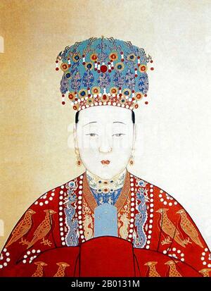 China: Empress Xiao Duan Xian (1565-1620), consort of the 14th Ming ...