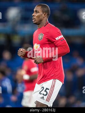 LONDON, ENGLAND - FEBRUARY 17: Odion Ighalo of Manchester United during the Premier League match between Chelsea FC and Manchester United at Stamford Bridge on February 17, 2020 in London, United Kingdom. (Photo by Sebastian Frej/MB Media) Stock Photo