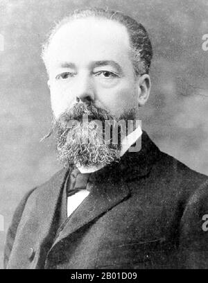 France/Vietnam: Joseph Athanase Paul Doumer (22 March 1857 - 7 May 1932), commonly known as Paul Doumer, President of France from 13 June 1931 until his assassination, c. 1920s.  Doumer was born in Aurillac, in France. He was Governor-General of French Indochina from 1897 to 1902. After returning from French Indochina, Doumer served as President of the Chamber of Deputies from 1902 to 1905.  He was elected President of the French Republic on 13 May 1931, defeating the better known Aristide Briand. On 6 May 1932, he was shot in Paris at the opening of a book fair by Paul Gorguloff. Stock Photo