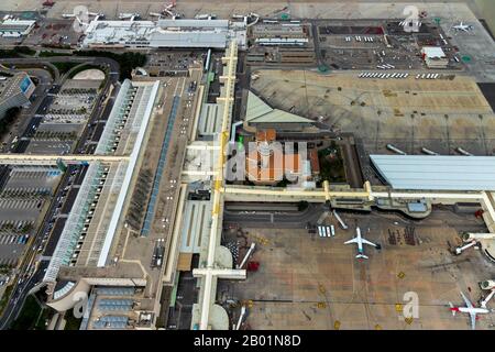 Aeroport de Palma de Majorca, 09.01.2020, aerial view, Spain, Balearic Islands, Majorca, Palma Stock Photo