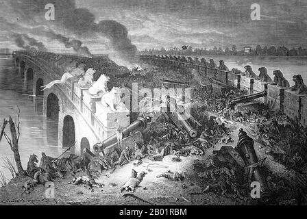 Chinese soldiers, Second Opium War, 1860 Stock Photo - Alamy