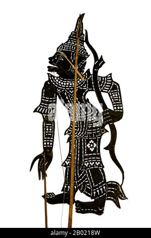 Thailand: Nang talung puppet figure, Shadow Puppet Theatre, Nakhon Sri ...