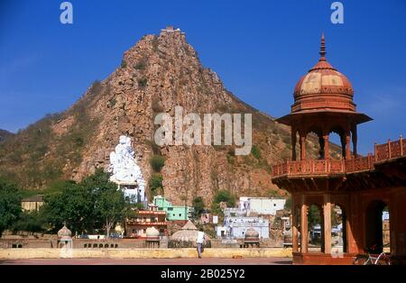India: The Bala Qila (Alwar Fort) looms above the city of Alwar ...