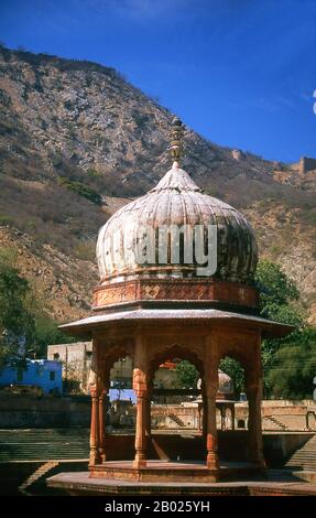 India: The walled fortifications of the Bala Qila (Alwar Fort) loom ...