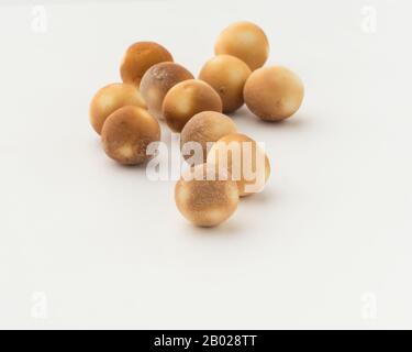 Smoked salted dry kurt with pepper. National sour milk product of Central Asia Stock Photo
