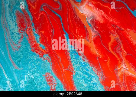 Blue and red pattern swirl for background, wallpapers Stock Photo