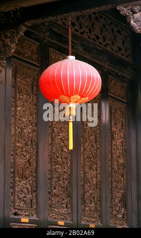 Built in 1894 by the 72 Chen (usually romanised as Chan in Cantonese) clans, the Chen Family Temple (Chenjia Si), also known as the Chen Clan Academy (simplified Chinese: 陈家祠; traditional Chinese: 陳家祠; pinyin: Chén Jiā Cí) is an academic temple in Guangzhou (Canton). The academy was built for the clans juniors', a place to live and prepare for the imperial examinations during the Qing Dynasty. Stock Photo