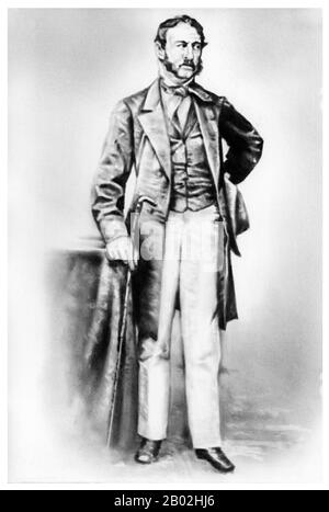 Warren Delano, grandfather to President Roosevelt, descended from a long line of seafaring Delanos. Warren inevitably followed in his ancestors' footsteps and became an apprentice at a Boston merchant bank and shipping firm. At this time he built connections with other men who would proffer opportunities to make the profitable investments that allowed Warren to count his family among the four hundred wealthiest families in America.  Warren left the United States in 1833 to follow the trading routes the Delanos had already developed. Warren ventured to South America, the Pacific Islands and the Stock Photo