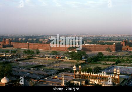 Delhi is said to be the site of Indraprashta, capital of the Pandavas of the Indian epic Mahabharata. Excavations have unearthed shards of painted pottery dating from around 1000 BCE, though the earliest known architectural relics date from the Mauryan Period, about 2,300 years ago. Since that time the site has been continuously settled.  The city was ruled by the Hindu Rajputs between about 900 and 1206 CE, when it became the capital of the Delhi Sultanate. In the mid-seventeenth century the Mughal Emperor Shah Jahan (1628–1658) established Old Delhi in its present location, including most no Stock Photo