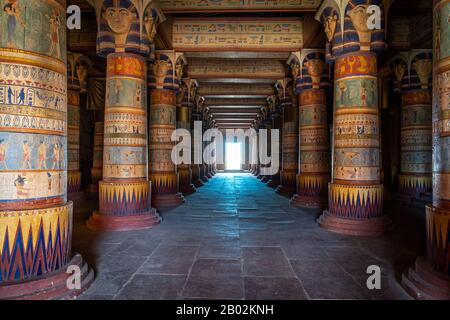 Ouarzazate, Morocco - Cleopatra movie set at the Atlas movie studio Stock Photo