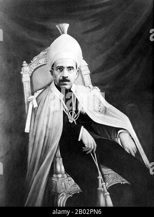 Nizam Sir Mir Osman Ali Khan Siddiqi Asaf Jah VII was the last Nizam (or ruler) of the Princely State of Hyderabad and of Berar. He ruled Hyderabad between 1911 and 1948, until it was annexed by India. He was styled His Exalted Highness The Nizam of Hyderabad.  During his days as Nizam, he was reputed to be the richest man in the world, having a fortune estimated at US$2 billion in the early 1940s. The Nizam is widely believed to have remained as the richest man in South Asia until his death in 1967. Stock Photo