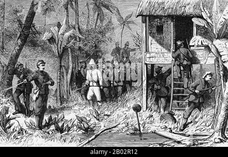 The Aceh War, also known as the Dutch War or the Infidel War (1873–1914), was an armed military conflict between the Sultanate of Aceh and the Netherlands which was triggered by discussions between representatives of Aceh and the United Kingdom in Singapore during early 1873.  The war was part of a series of conflicts in the late 19th century that consolidated Dutch rule over modern-day Indonesia. Stock Photo