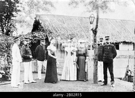 The Aceh War, also known as the Dutch War or the Infidel War (1873–1914), was an armed military conflict between the Sultanate of Aceh and the Netherlands which was triggered by discussions between representatives of Aceh and the United Kingdom in Singapore during early 1873.  The war was part of a series of conflicts in the late 19th century that consolidated Dutch rule over modern-day Indonesia. Stock Photo