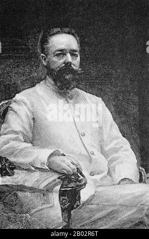 Doumer was born in Aurillac, in the Cantal département, in France on 22 March 1857. He was Governor-General of French Indochina from 1897 to 1902. After returning from French Indochina, Doumer served as President of the Chamber of Deputies from 1902 to 1905.  He was elected President of the French Republic on 13 May 1931, defeating the better known Aristide Briand, and replacing Gaston Doumergue. On 6 May 1932, he was shot in Paris at the opening of a book fair by Paul Gorguloff, a mentally unstable Russian émigré. He died at 04:37 a.m. on 7 May.  The Long Bien Bridge in Hanoi was built during Stock Photo