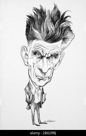 Samuel Barclay Beckett (13 April 1906 – 22 December 1989) was an Irish avant-garde novelist, playwright, theatre director, and poet, who lived in Paris for most of his adult life and wrote in both English and French. His work offers a bleak, tragicomic outlook on human nature, often coupled with black comedy and gallows humour.  Beckett is widely regarded as among the most influential writers of the 20th century. He is considered one of the last modernists. As an inspiration to many later writers, he is also sometimes considered one of the first postmodernists.  Beckett was awarded the 1969 No Stock Photo