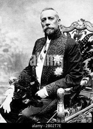 Albert I (13 November 1848 – 26 June 1922) was Prince of Monaco and Duke of Valentinois from 10 September 1889 until his death. He devoted much of his life to the science of oceanography.  As well as his expeditions, Albert I set about making reforms on political, economic and social levels, bestowing a constitution on the Principality in 1911. Stock Photo