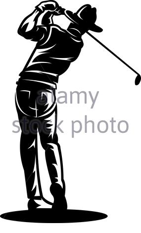 Golfer Golf Sports People Silhouette Set Stock Vector Art ...