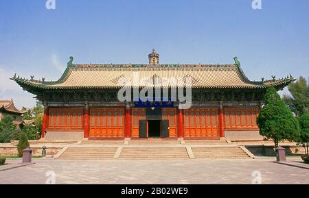 Zhangye is an important light industrial and agricultural centre at the heart of the Hexi Corridor with a population of about 200,000. It was originally an important garrison town designed to protect Silk Road traffic and keep the troublesome nomadic invaders out of China Proper. Stock Photo