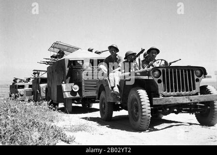 Israeli War of Independence 1948: A Jewish settlement in Northern ...