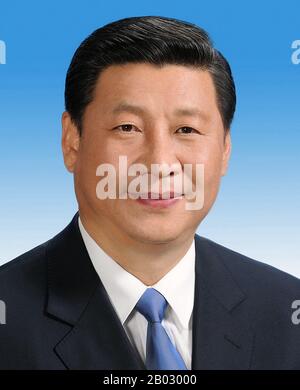 Xi Jinping (born 15 June 1953) is the General Secretary of the Communist Party of China, the President of the People's Republic of China, and the Chairman of the Central Military Commission. Stock Photo