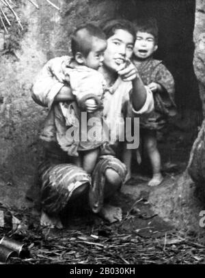 BATTLE OF OKINAWA April-June 1945. Japanese prisoners under US MIlitary ...
