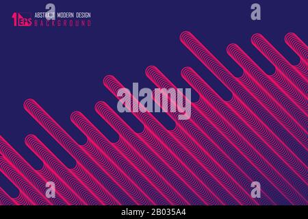 Abstract wavy line pattern of minimal artwork tech design background. Decorate for ad, poster, artwork, template design, print. illustration vector Stock Vector
