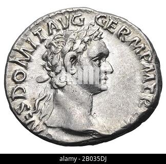 Denarius of Domitian, Emperor of Rome from Rome. Ruler: Domitian ...