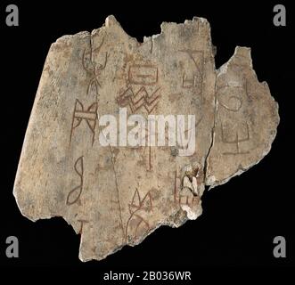 Pyromancy, Ancient Chinese Oracle Bone Stock Photo - Alamy
