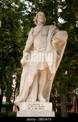 king Ramiro I statue. Ramiro I, bef. 1007 – 8 May 1063, was the first ...