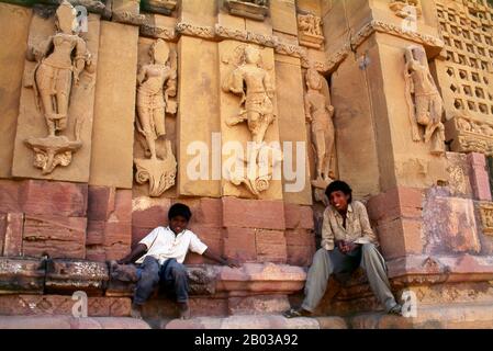 The Shiv Mandir at Kera was built during the reign of the Chaulukya dynasty (Solankis) in the later part of the 10th Century (9th to 11th century) and is dedicated to Shiva. The temple has been subjected to severe earthquake damage during the earthquake of 1819 and the Bhuj earthquake of 2001.  Kutch (often spelled Kachch) is the northwestern part of the Indian state of Gujarat, divided from the main part of the state by the Arabian Sea and a stretch of salt marshes. To its north lies the Pakistani province of Sind. The name Kutch is said to be derived from the Kachelas, a sub-caste of the loh Stock Photo