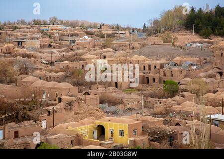Adobe houses in the old town Rayen, Iran Stock Photo