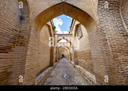 Street with arches in Shiraz, Iran Stock Photo