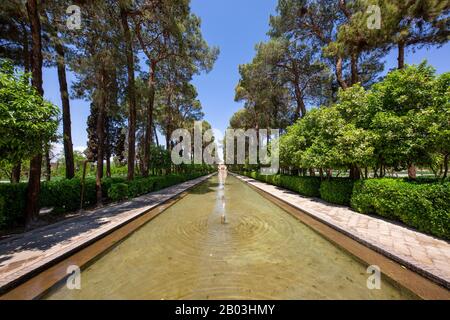 Dowlatabad Garden in Yazd, Iran Stock Photo