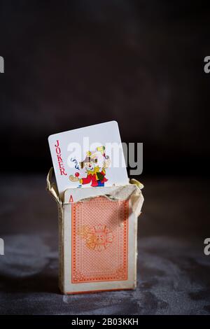 The Joker in the Pack of cards Stock Photo