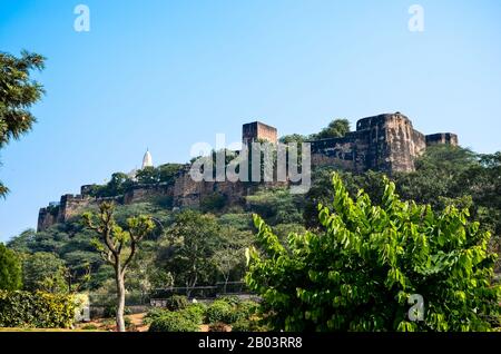 Moti Dungri Fort near Birla Mandir at Jaipur, Rajasthan, India Stock Photo