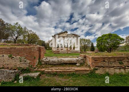 Ruins of the ancient Greek city of Apollonia, Albania Stock Photo