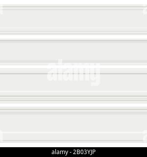 White plastic or wood seamless baseboards pattern isolated on white background. Stock Vector